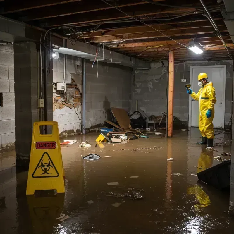 Flooded Basement Electrical Hazard in Gray County, TX Property